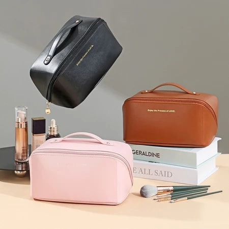Necessaire Beauty Organizador – Grande, Impermeável e Ideal para Maquiagens e Viagens