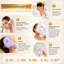 LumiSkin LED Mask 7 Cores | Tecnologia de Fototerapia para Cuidados Faciais