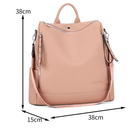 Bolsa Mochila Grande De Ombro e Transversal Feminina De Couro Sofisticada Elegante M2356 AMY