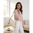 Bolsa Amy Luxe 3 em 1 – Ombro, Transversal e Mochila em Couro PU