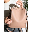 Bolsa Mochila Grande De Ombro e Transversal Feminina De Couro Sofisticada Elegante M2356 AMY
